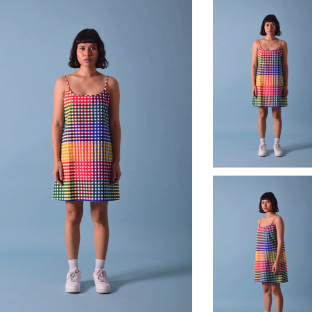 NorBlack NorWhite Island General Slip Dress XS